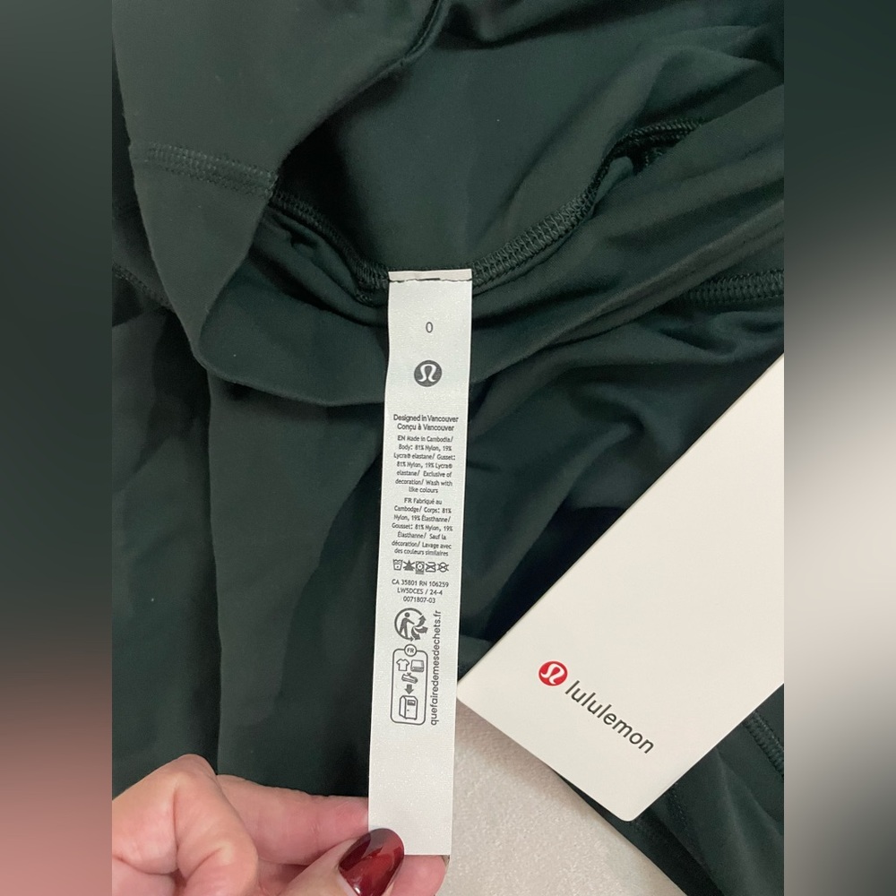 Lululemon NWT Align High Rise Pant Leggings 25” With Pockets Forest Green Size 0 - Picture 10 of 12